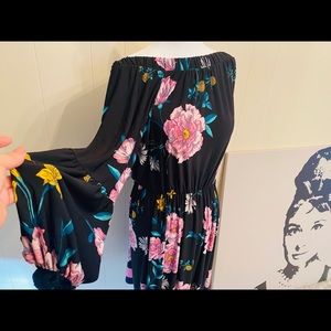 NWOT Lane Bryant  on/off shoulder floral dress